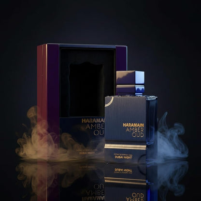 Al Haramain Amber Oud Dubai Night – Long Lasting Oud Cologne for Men with Bergamot & Saffron (3.33 oz) Avelisse