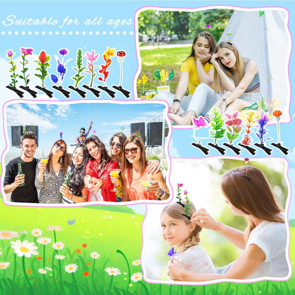 100 Pcs Bean Sprout Hair Clips - Mixed Style Funny Hairpins for Women, Kids, Girls - Crazy Hair Day & Party Decor Avelisse