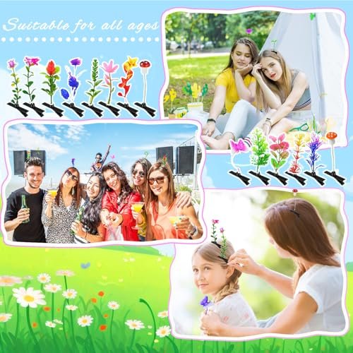 100 Pcs Bean Sprout Hair Clips - Mixed Style Funny Hairpins for Women, Kids, Girls - Crazy Hair Day & Party Decor Avelisse