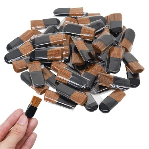 50pcs Mini Blush Brushes - Portable Fluffy Disposable Makeup Brushes for Face, Travel, and Mixing - görsel 2