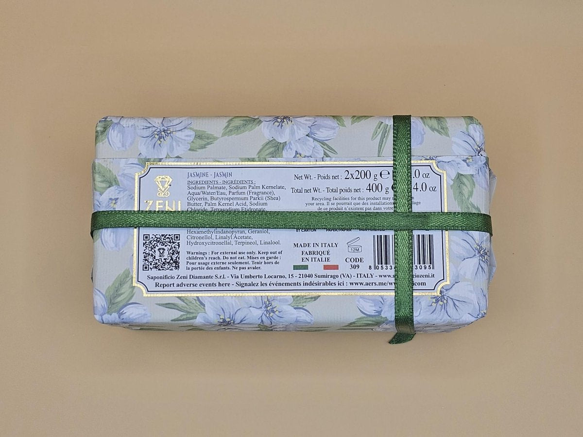 Jasmine Fine Triple Milled Soap Bars, Twin Pack, 7.0 Oz Each Bar, Made in Italy - görsel 5