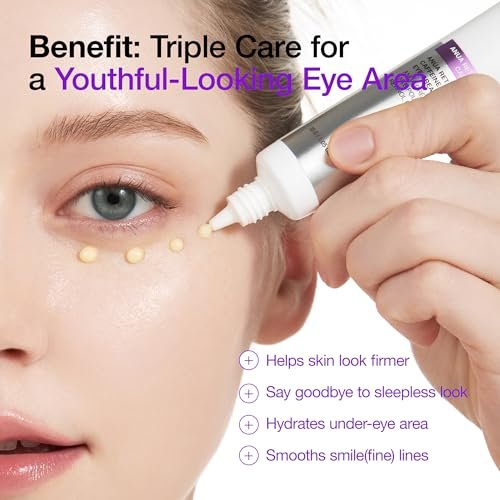 Anua Retinol 0.1 Caffeine Revitalizing Eye Cream – Lightweight Hydrating Formula for Dark Circles & Puffiness, Korean Skincare for Sensitive Skin, 1.05 fl oz Avelisse
