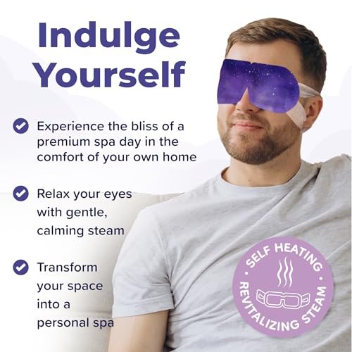 Uzumist Heated Eye Mask for Dry Eyes - 16 Pack Self Heating Steam Eye Mask, Warm Compress for Eyes, On-The-Go Travel Essentials - görsel 6