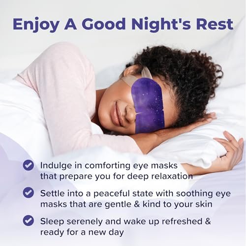 Uzumist Heated Eye Mask for Dry Eyes - 16 Pack Self Heating Steam Eye Mask, Warm Compress for Eyes, On-The-Go Travel Essentials - görsel 10