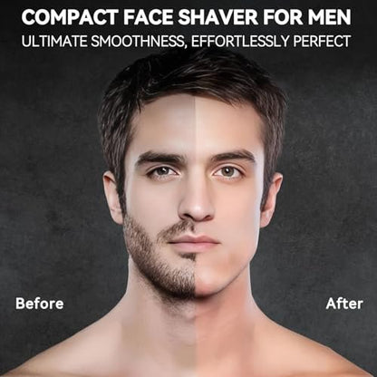 VIKICON Electric Foil Shaver for Men – Compact Travel Face Shaver with Dual Floating Blades, USB-C Fast Charge, Portable Mini Razor for Close Shave & Stubble Trimming Avelisse