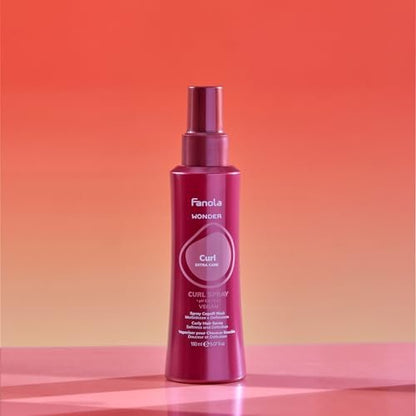 Fanola Wonder Curl Refresher Spray for Curly and Wavy Hair - Lightweight Curl Activator and Revitalizing Hair Spray for Definition & Softness - 150 ml (5 Fl Oz)