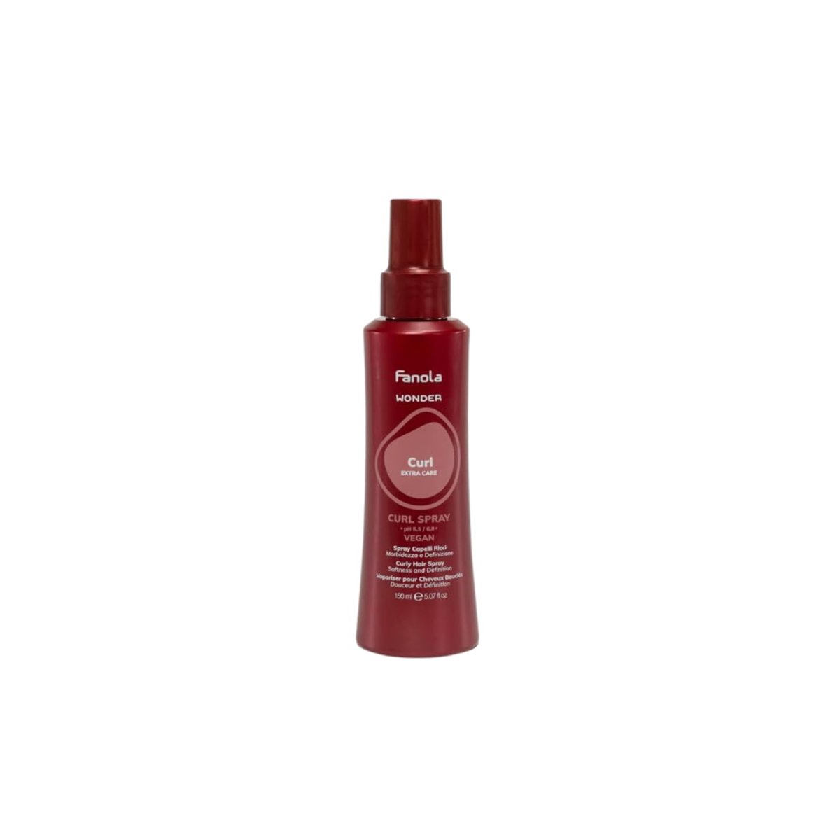 Fanola Wonder Curl Refresher Spray for Curly and Wavy Hair - Lightweight Curl Activator and Revitalizing Hair Spray for Definition & Softness - 150 ml (5 Fl Oz) - görsel 1
