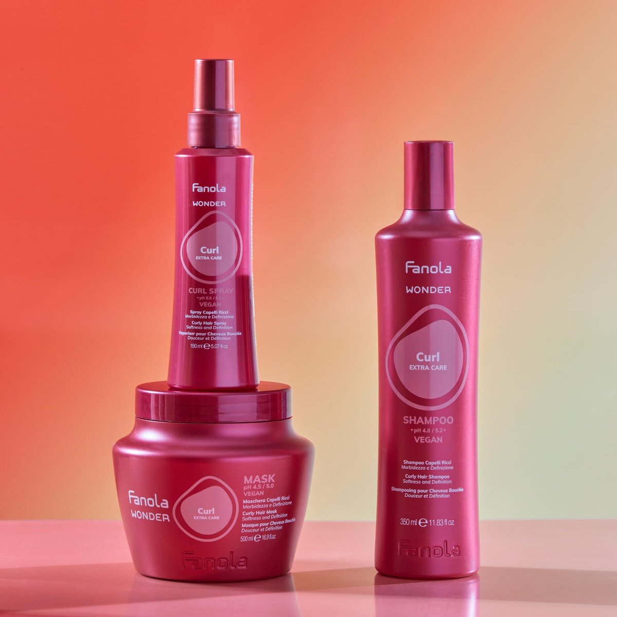 Fanola Wonder Curl Refresher Spray for Curly and Wavy Hair - Lightweight Curl Activator and Revitalizing Hair Spray for Definition & Softness - 150 ml (5 Fl Oz) - görsel 7