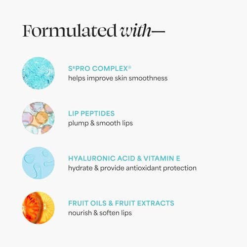 TULA Skin Care 24-7 Moisture Day & Night Peptide Lip Mask - Deeply Nourish & Hydrate Lips with Peptides, Hyaluronic Acid & Vitamin E Avelisse