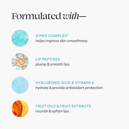 TULA Skin Care 24-7 Moisture Day & Night Peptide Lip Mask - Deeply Nourish & Hydrate Lips with Peptides, Hyaluronic Acid & Vitamin E Avelisse