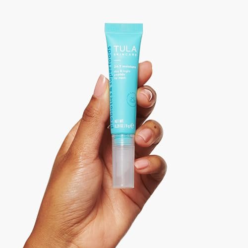 TULA Skin Care 24-7 Moisture Day & Night Peptide Lip Mask - Deeply Nourish & Hydrate Lips with Peptides, Hyaluronic Acid & Vitamin E Avelisse