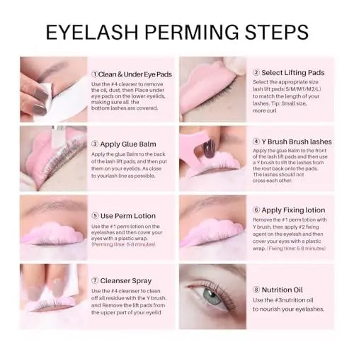 Gentle Lash Lift Kit with Enhanced Glue Balm – Semi-Permanent Curled Eyelashes Lasting 6-8 Weeks for All Lash Types Avelisse