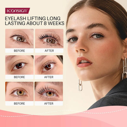 Gentle Lash Lift Kit with Enhanced Glue Balm – Semi-Permanent Curled Eyelashes Lasting 6-8 Weeks for All Lash Types Avelisse