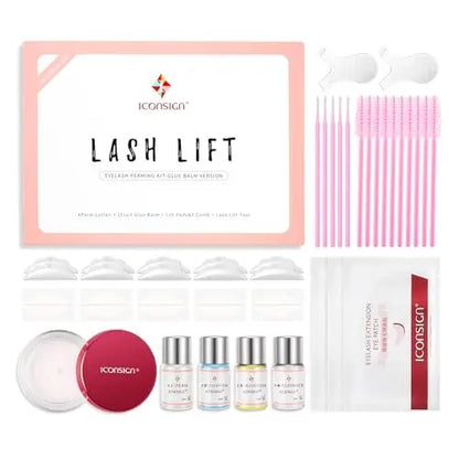 Gentle Lash Lift Kit with Enhanced Glue Balm – Semi-Permanent Curled Eyelashes Lasting 6-8 Weeks for All Lash Types Avelisse