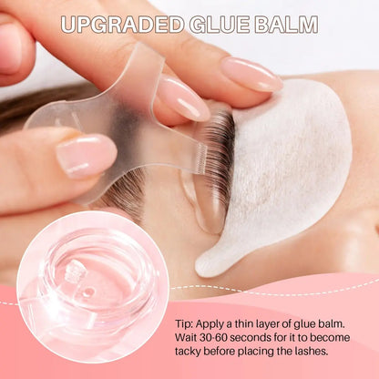 Gentle Lash Lift Kit with Enhanced Glue Balm – Semi-Permanent Curled Eyelashes Lasting 6-8 Weeks for All Lash Types Avelisse