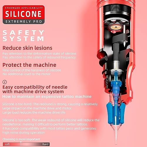 POSEIDON Wireless Tattoo Pen Kit - Complete Tattoo Machine Kit with 2 Batteries & 20 Cartridge Needles, Professional Tattoo Supplies for Beginners and Artists Avelisse