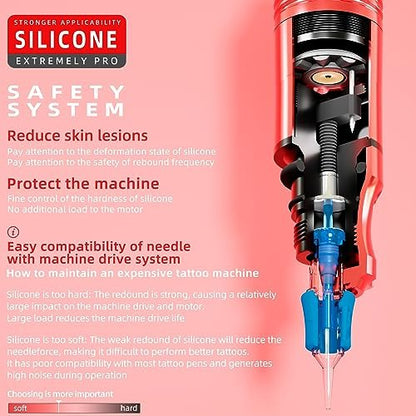 POSEIDON Wireless Tattoo Pen Kit - Complete Tattoo Machine Kit with 2 Batteries & 20 Cartridge Needles, Professional Tattoo Supplies for Beginners and Artists Avelisse