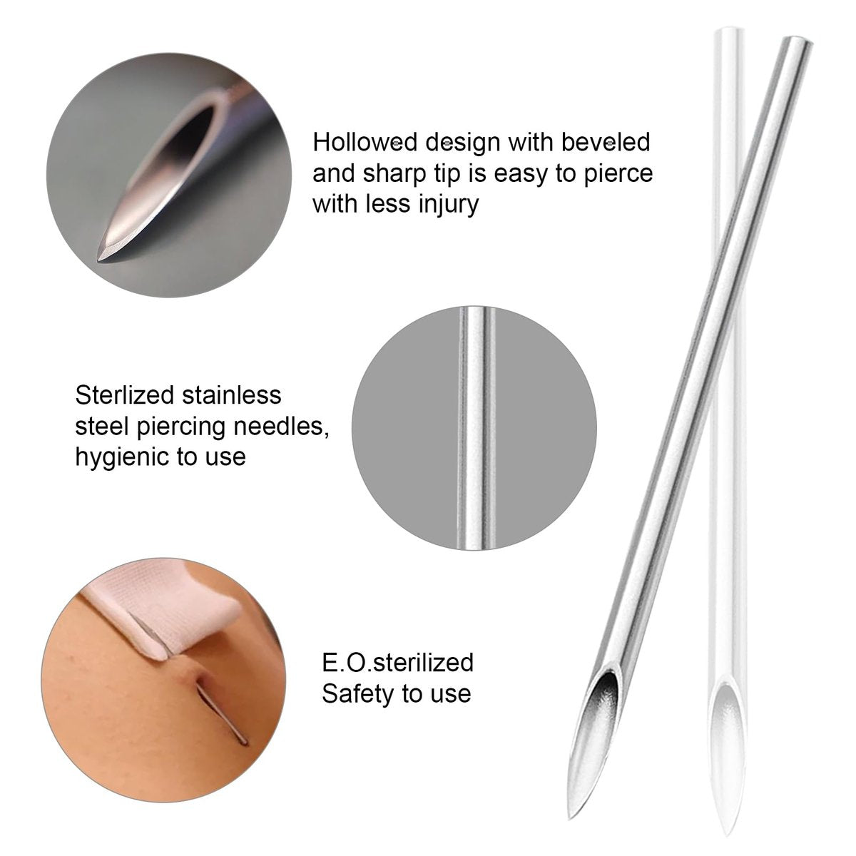 Autdor 13-Piece Belly Piercing Kit with 14G Belly Button Rings, Piercing Clamp, and Clean Tools | Professional Piercing Supplies - görsel 7
