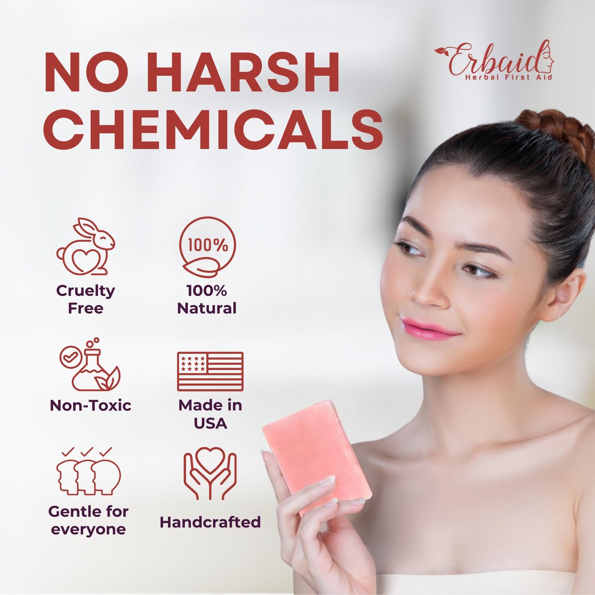 Calamine Soap Bar for Itching – Natural Instant Itch Relief – Calming Calamine Soap for Itchy Skin, Insect Bite, Eczema, Poison Ivy, Chicken Pox – Pure Raw Anti-Itch Body Wash, Made in USA (4 oz)