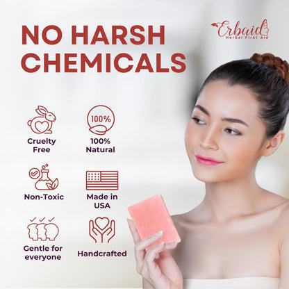 Calamine Soap Bar for Itching – Natural Instant Itch Relief – Calming Calamine Soap for Itchy Skin, Insect Bite, Eczema, Poison Ivy, Chicken Pox – Pure Raw Anti-Itch Body Wash, Made in USA (4 oz)