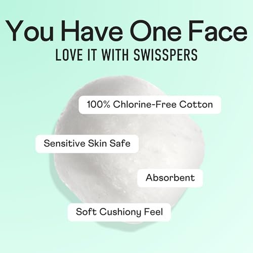 Swisspers Puff Perfect Super Jumbo Cotton Balls - 100% Natural, USA-Made Beauty & Household Puffs - Premium Hypoallergenic Multi-Purpose Balls for Skincare, Pets & Crafts (70 Count) 6 Pack Avelisse