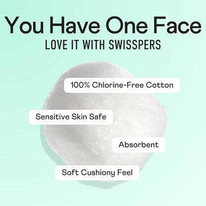 Swisspers Puff Perfect Super Jumbo Cotton Balls - 100% Natural, USA-Made Beauty & Household Puffs - Premium Hypoallergenic Multi-Purpose Balls for Skincare, Pets & Crafts (70 Count) 6 Pack Avelisse