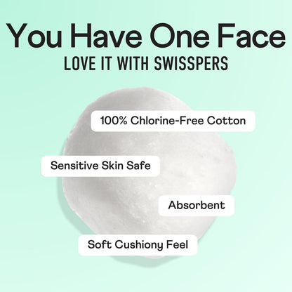 Swisspers Puff Perfect Super Jumbo Cotton Balls - 100% Natural, USA-Made Beauty & Household Puffs - Premium Hypoallergenic Multi-Purpose Balls for Skincare, Pets & Crafts (70 Count) 6 Pack Avelisse