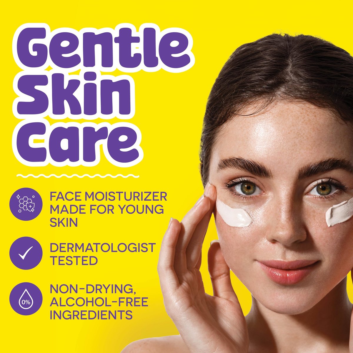 BeYOUtiful Face Moisturizer – Hydrating Face Cream for Teens, Tweens & Kids Ages 8-17, Dry Skin Relief, 1.69 fl oz - görsel 3
