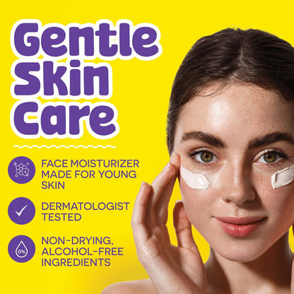 BeYOUtiful Face Moisturizer – Hydrating Face Cream for Teens, Tweens & Kids Ages 8-17, Dry Skin Relief, 1.69 fl oz