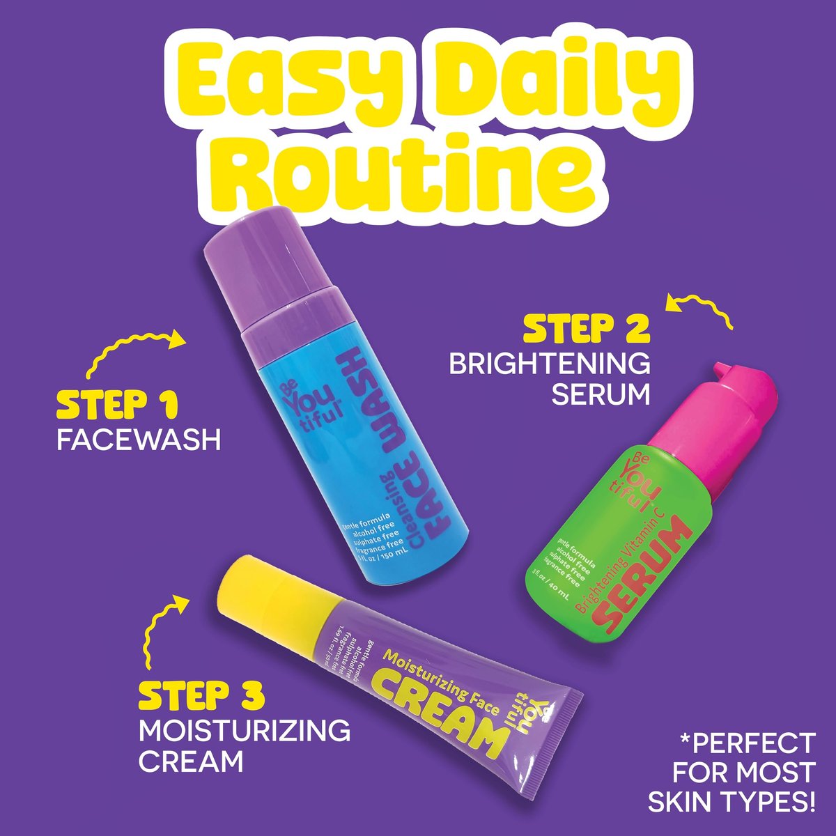 BeYOUtiful Face Moisturizer – Hydrating Face Cream for Teens, Tweens & Kids Ages 8-17, Dry Skin Relief, 1.69 fl oz - görsel 7