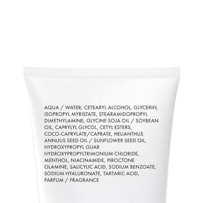 VICHY Dercos Hair & Scalp Moisturizing Conditioner with Glycerin, Niacinamide & Hyaluronic Acid – Post-Dandruff Strengthening Treatment, 6.7 Fl Oz