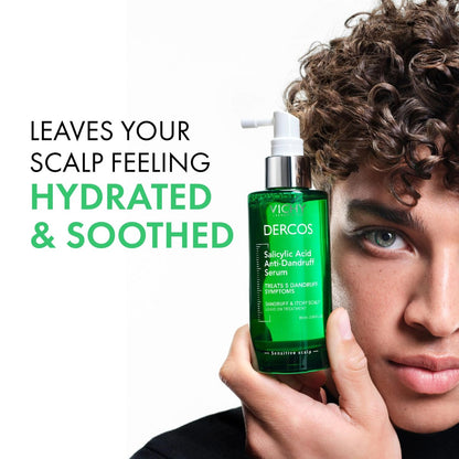 Vichy Dercos Salicylic Acid Anti-Dandruff Scalp Treatment - 3.04 Fl Oz - Flake & Itch Relief, Hydrated & Soothed Scalp Avelisse