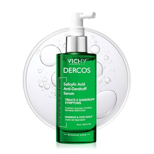Vichy Dercos Salicylic Acid Anti-Dandruff Scalp Treatment - 3.04 Fl Oz - Flake & Itch Relief, Hydrated & Soothed Scalp Avelisse
