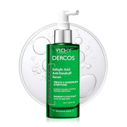Vichy Dercos Salicylic Acid Anti-Dandruff Scalp Treatment - 3.04 Fl Oz - Flake & Itch Relief, Hydrated & Soothed Scalp Avelisse