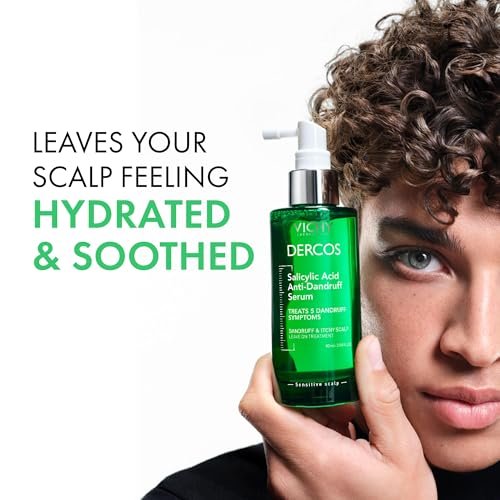 Vichy Dercos Salicylic Acid Anti-Dandruff Scalp Treatment - 3.04 Fl Oz - Flake & Itch Relief, Hydrated & Soothed Scalp Avelisse