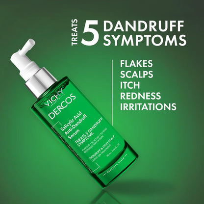 Vichy Dercos Salicylic Acid Anti-Dandruff Scalp Treatment - 3.04 Fl Oz - Flake & Itch Relief, Hydrated & Soothed Scalp Avelisse