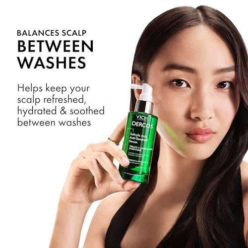 Vichy Dercos Salicylic Acid Anti-Dandruff Scalp Treatment - 3.04 Fl Oz - Flake & Itch Relief, Hydrated & Soothed Scalp Avelisse