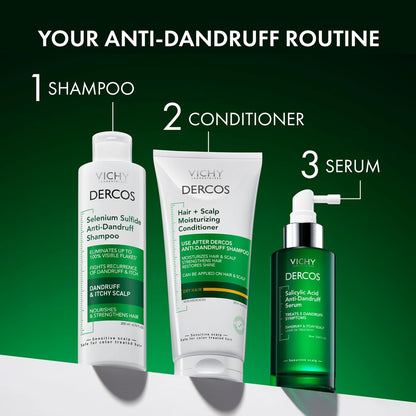Vichy Dercos Salicylic Acid Anti-Dandruff Scalp Treatment - 3.04 Fl Oz - Flake & Itch Relief, Hydrated & Soothed Scalp Avelisse