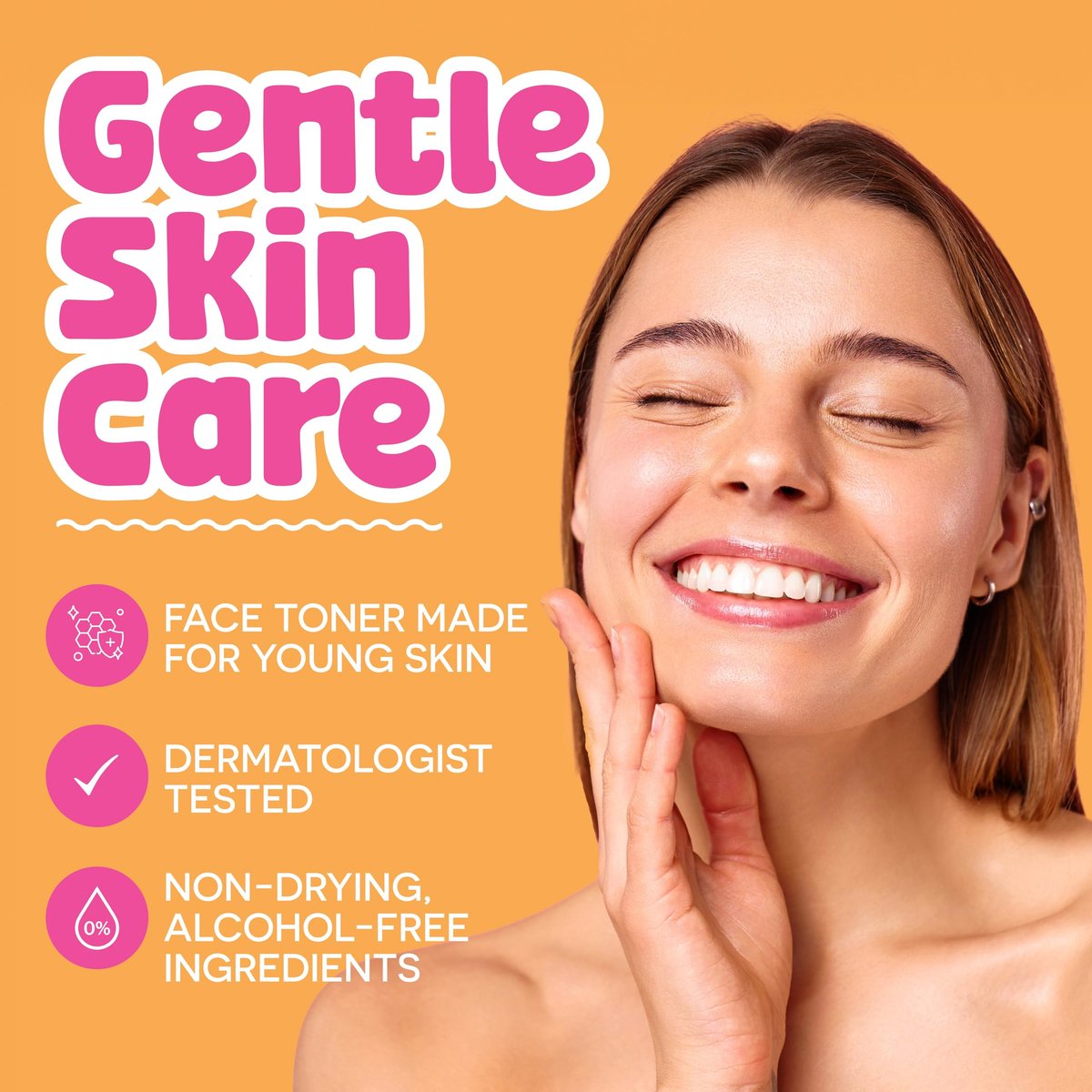 BeYouTiful Clarifying Face Toner for Balanced Skin | Preppy Skincare for Teens & Tweens | Gentle & Cleansing Facial Toner for Kids, Girls & Boys | Ages 8-17 | 5 fl oz - görsel 3