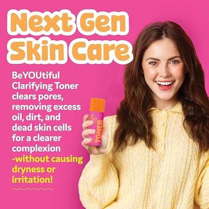 BeYouTiful Clarifying Face Toner for Balanced Skin | Preppy Skincare for Teens & Tweens | Gentle & Cleansing Facial Toner for Kids, Girls & Boys | Ages 8-17 | 5 fl oz