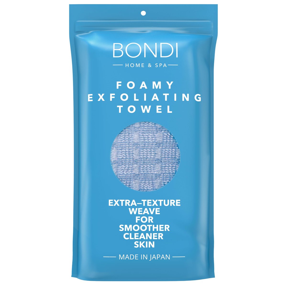 BONDI Exfoliating Shower Towel for Smooth Skin – Extra Long – Perfect for Back Scrubbing – Made in Japan - görsel 1