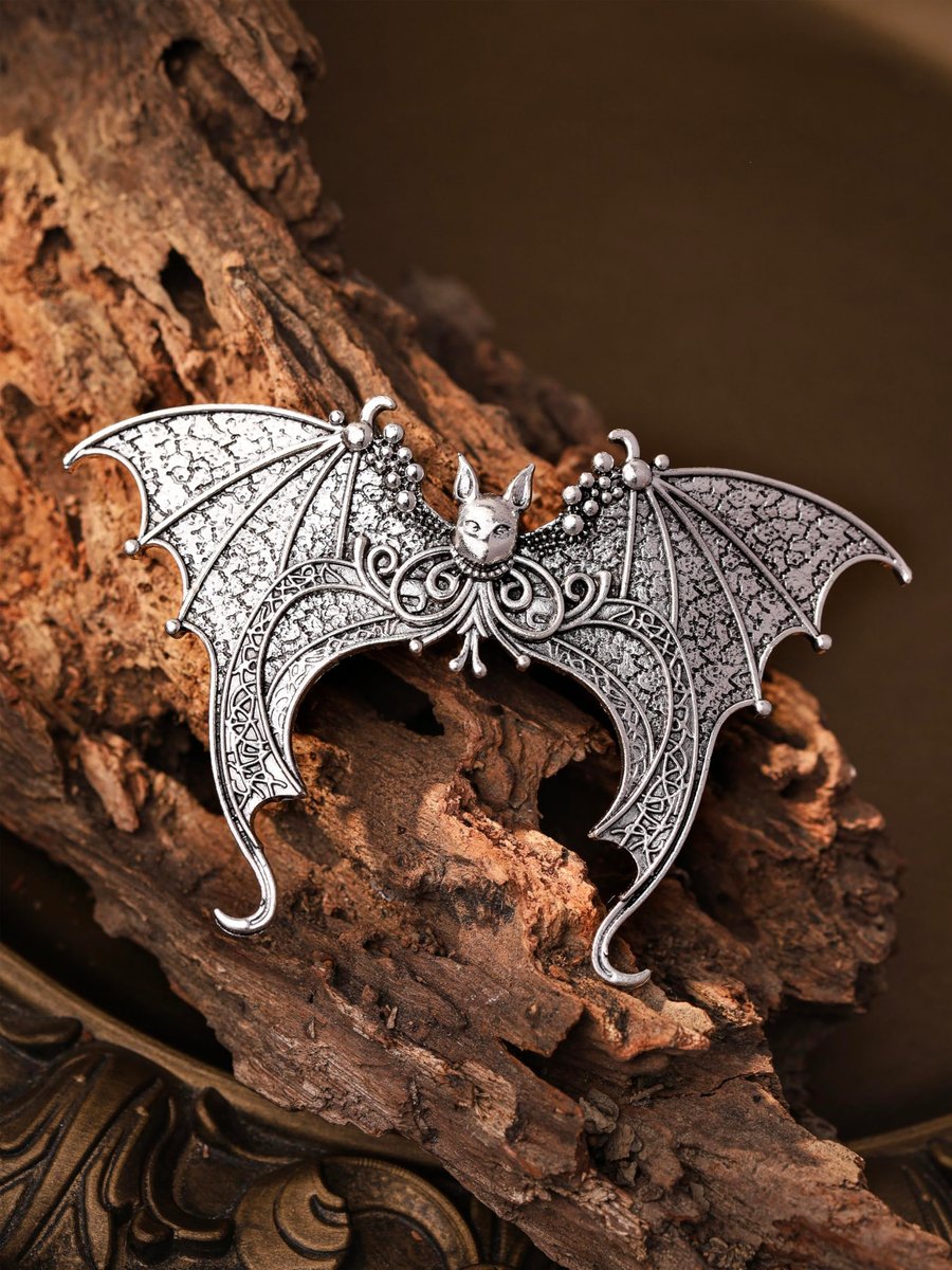 HAQUIL Vintage Bat Wing Hairpin - Antique Retro Decorative Metal Barrettes for Women - görsel 11