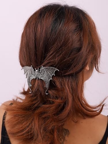 HAQUIL Vintage Bat Wing Hairpin - Antique Retro Decorative Metal Barrettes for Women