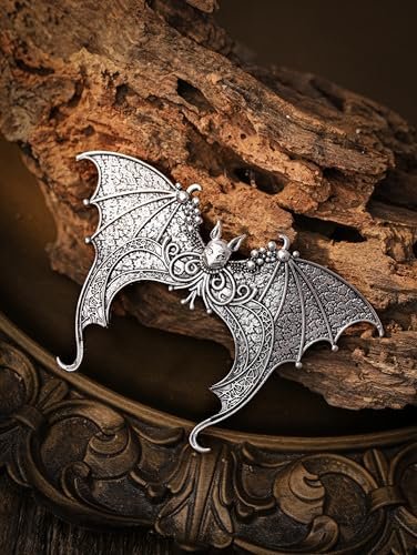 HAQUIL Vintage Bat Wing Hairpin - Antique Retro Decorative Metal Barrettes for Women - görsel 10