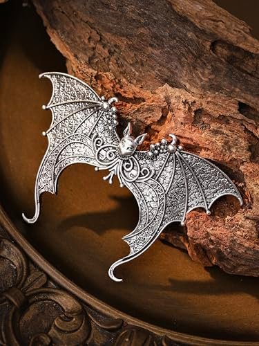 HAQUIL Vintage Bat Wing Hairpin - Antique Retro Decorative Metal Barrettes for Women