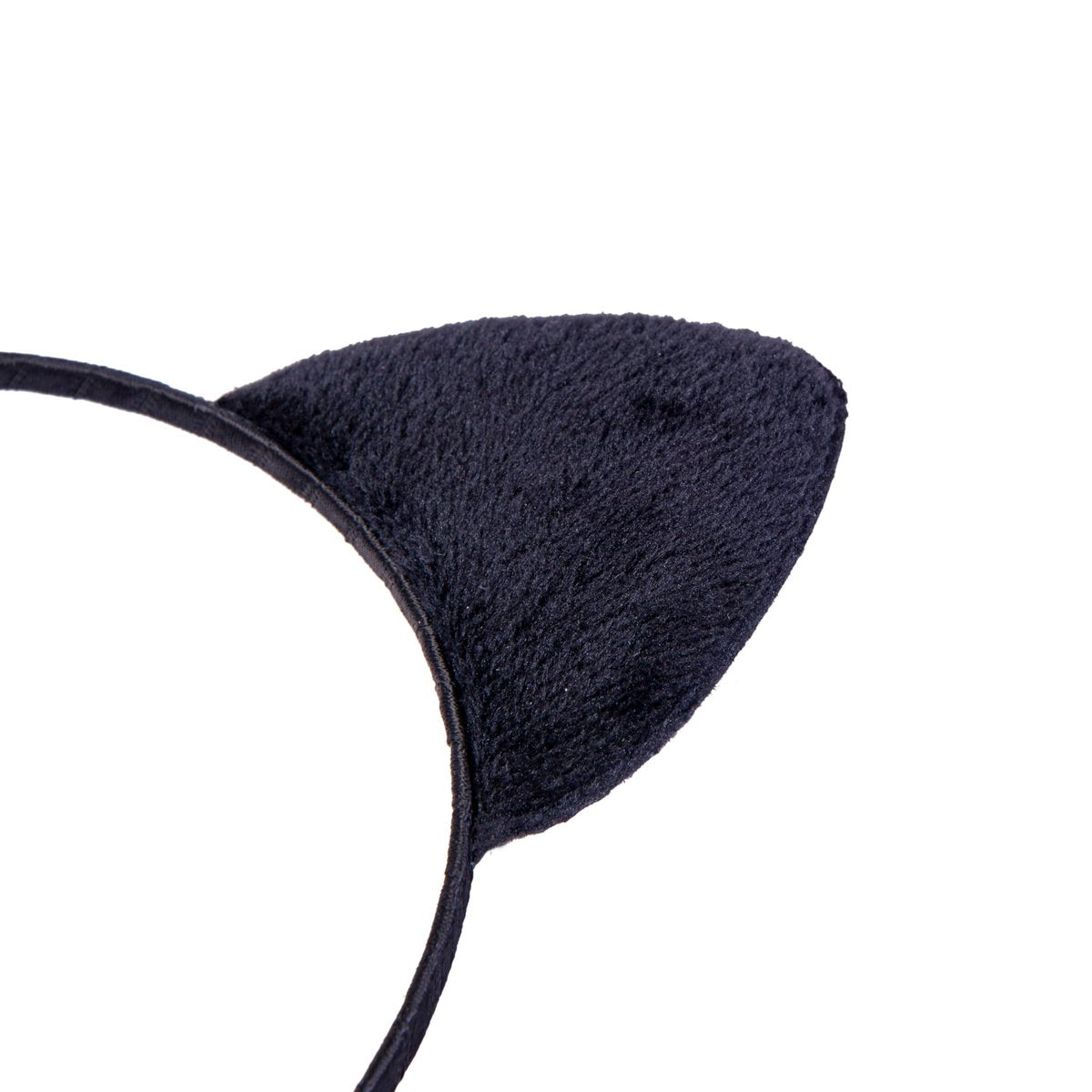 Vonokee Velvet Cat Ears Headband – Black Plush Cat Headpiece for Halloween Costume, Cosplay, and Daily Wear - görsel 5