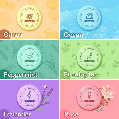 CalmNFiz 6 Pack Shower Steamers Aromatherapy - Relaxation & Self Care Gift for Women and Men, Natural Essential Oil Shower Bombs for Stress Relief, Birthday, Mother’s Day