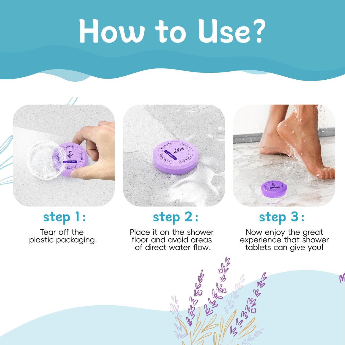 CalmNFiz 6 Pack Shower Steamers Aromatherapy - Relaxation & Self Care Gift for Women and Men, Natural Essential Oil Shower Bombs for Stress Relief, Birthday, Mother’s Day - görsel 11