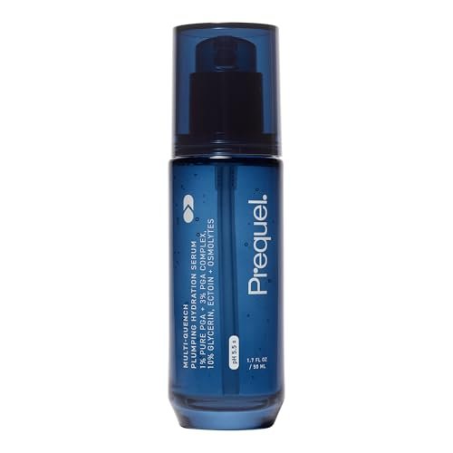 Prequel Skin Multi-Quench Plumping Hydration Serum - Intensive Hydrating Facial Serum for Dry & Sensitive Skin with PGA Complex, 1.7 oz Avelisse