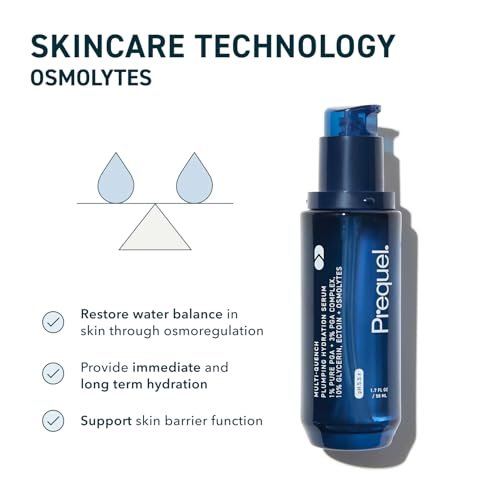 Prequel Skin Multi-Quench Plumping Hydration Serum - Intensive Hydrating Facial Serum for Dry & Sensitive Skin with PGA Complex, 1.7 oz Avelisse